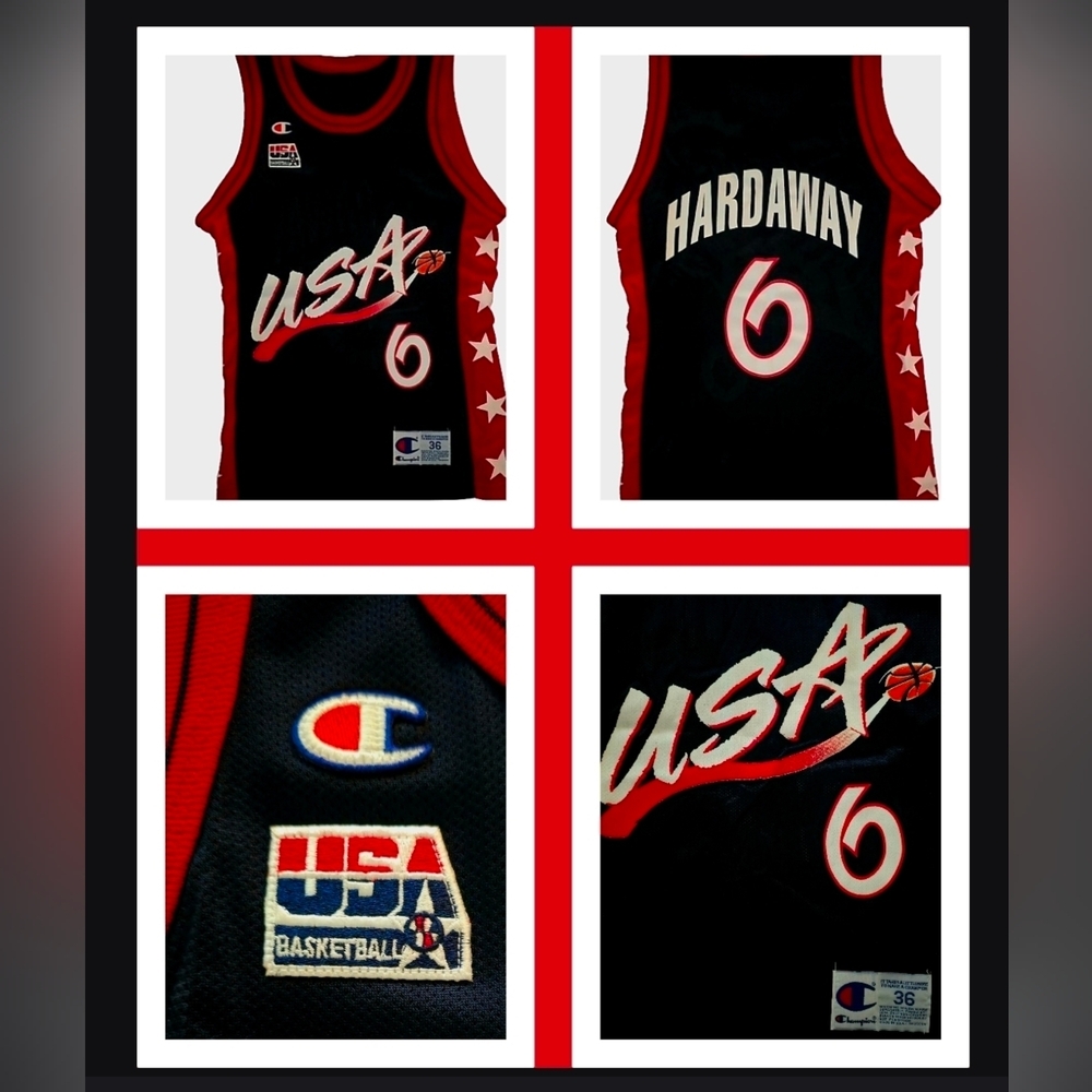 ๐ฃVintage '96 USA Dream Team Penny Hardaway Champion Basketball๐ Jersey 36 NWOT